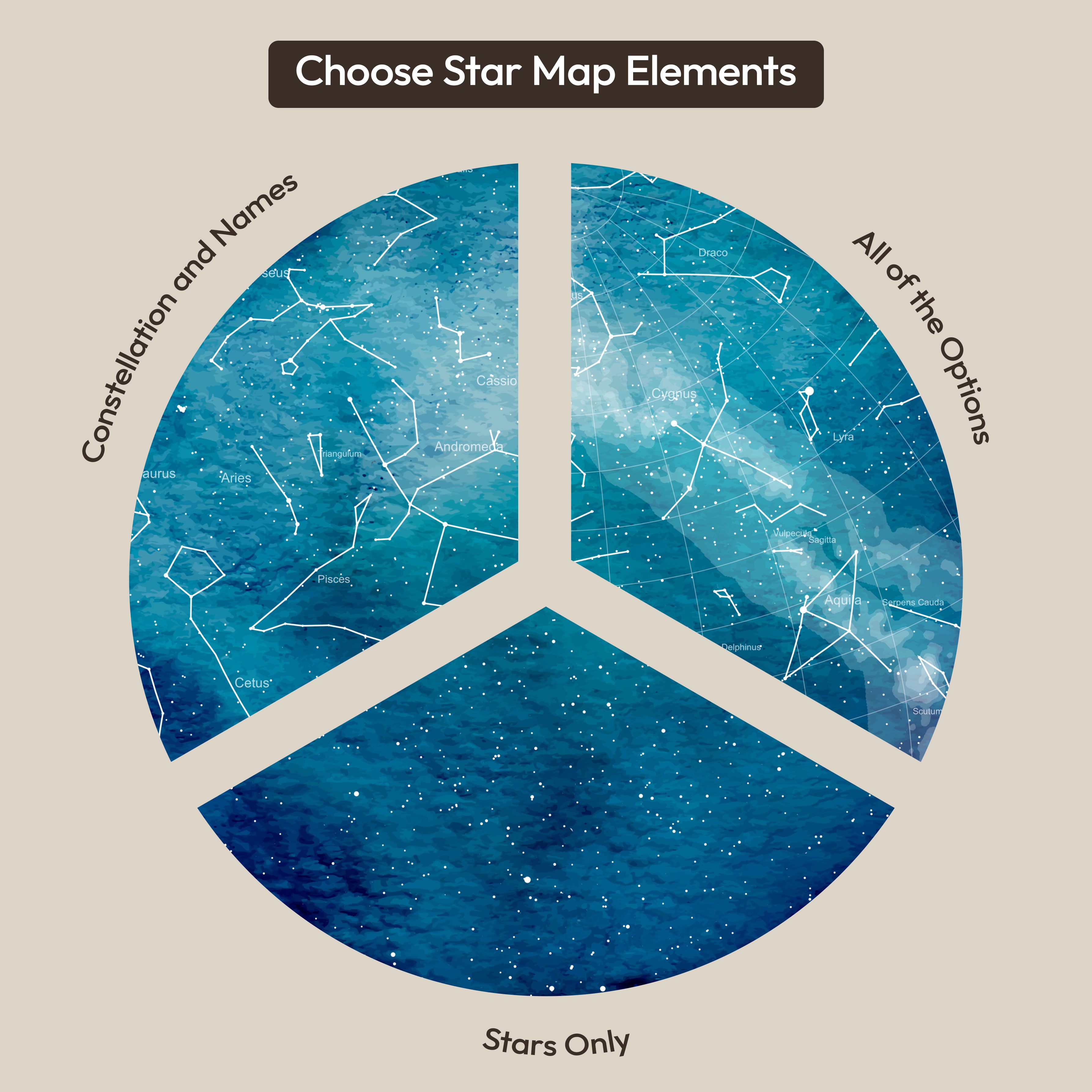 Digital Map Print – Nursery Star Map (Instant Download) - SentiMap 