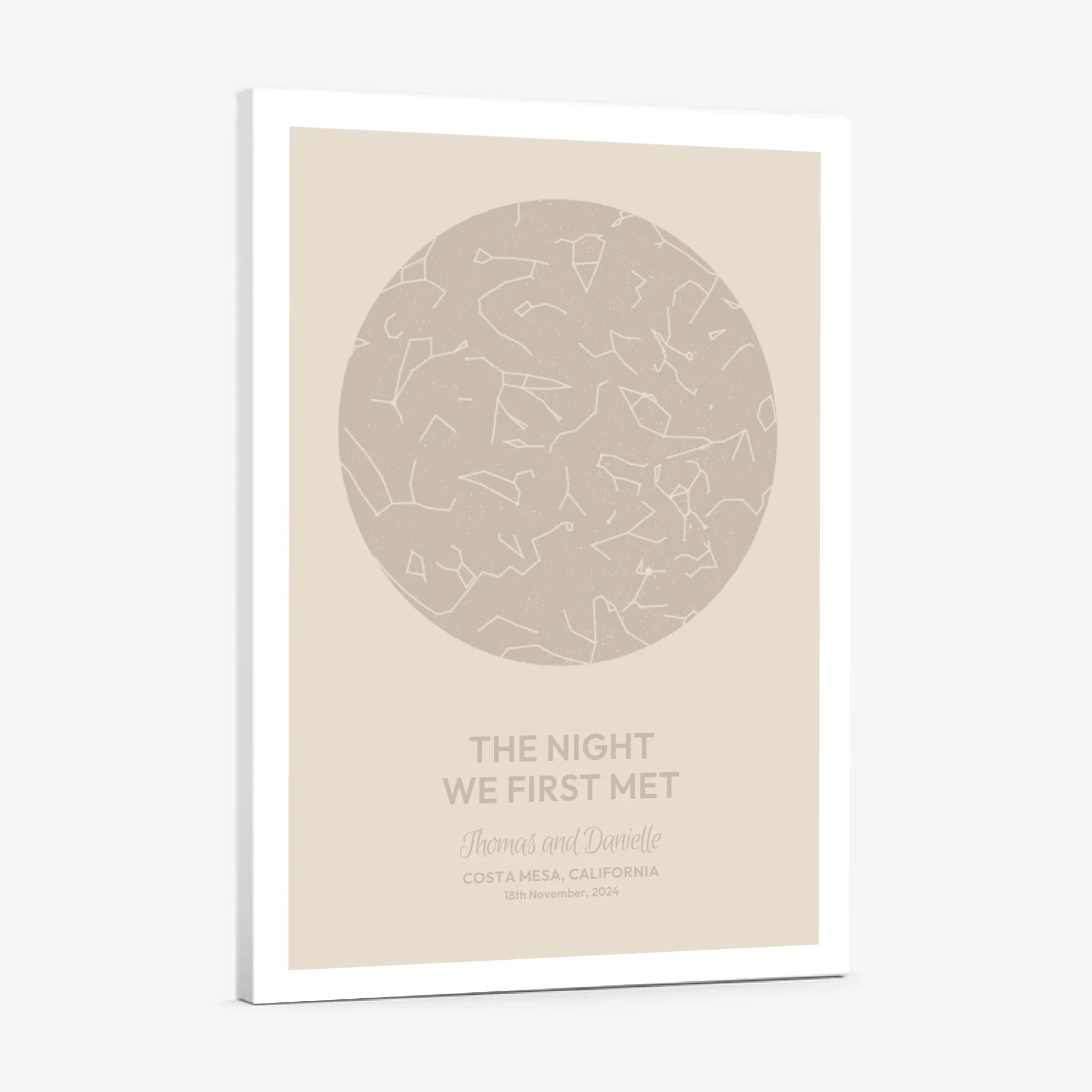 Custom Map Print – Two-Tone Star Map | Personalized Moment Art - SentiMap 