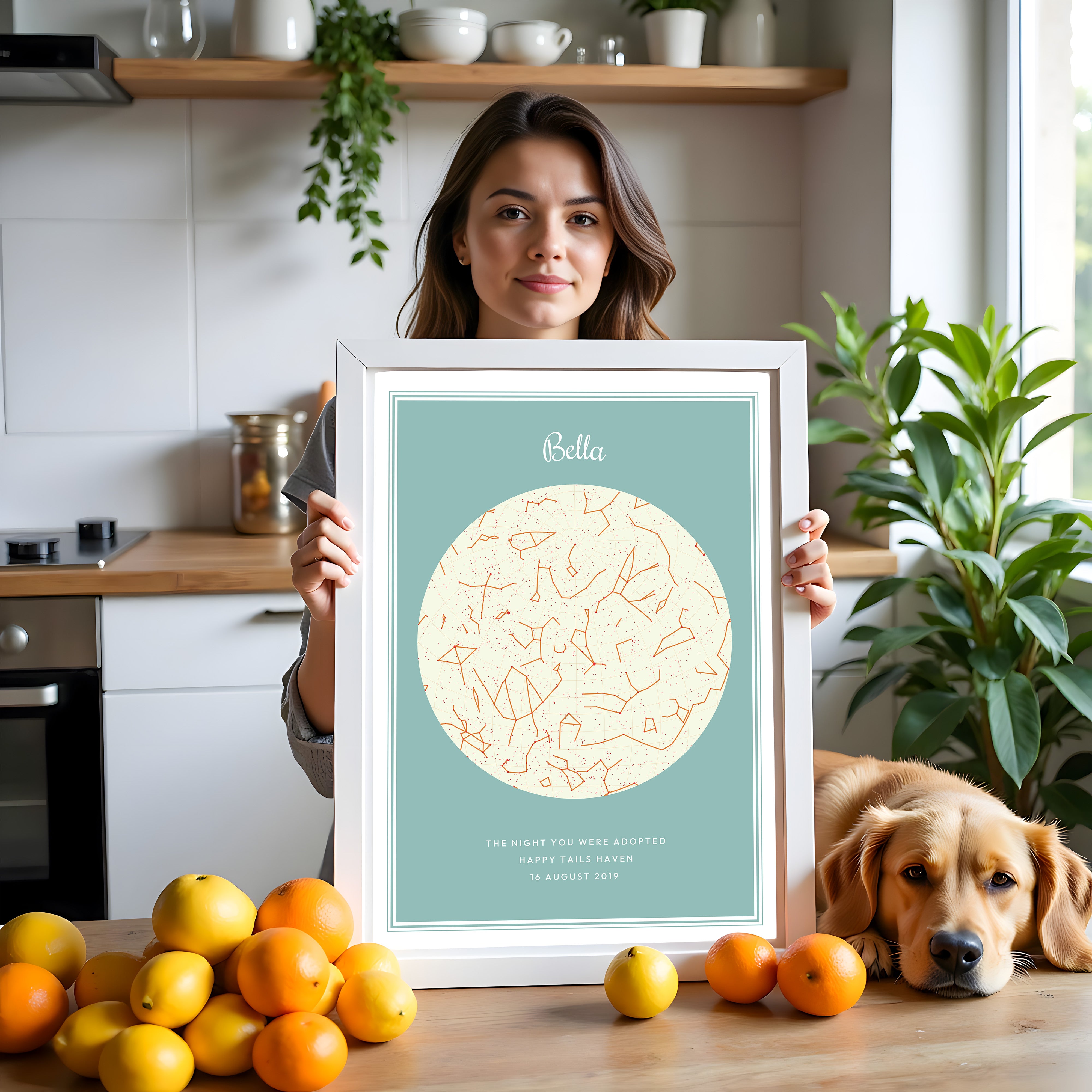 Custom Map Print – Modern Star Map | Personalized Memory Art