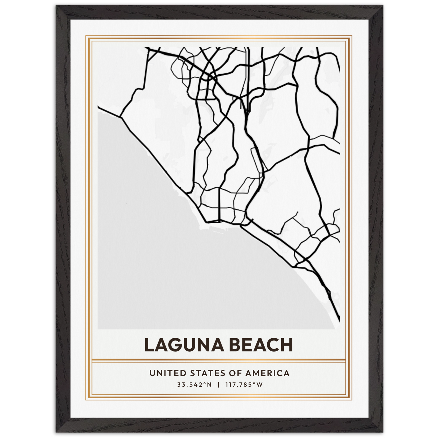 Framed Customizable Sentimental Moment Street Map