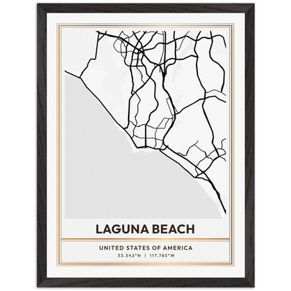 Framed Customizable Sentimental Moment Street Map