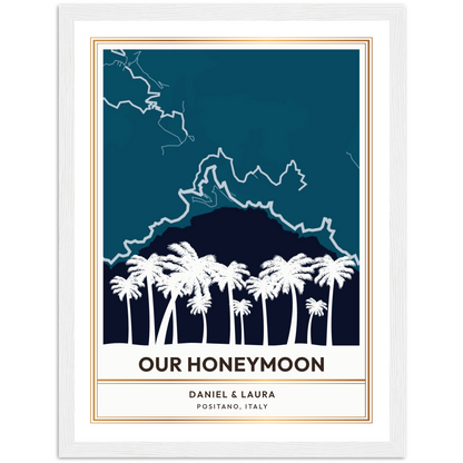 Framed Customizable Sentimental Moment Street Map