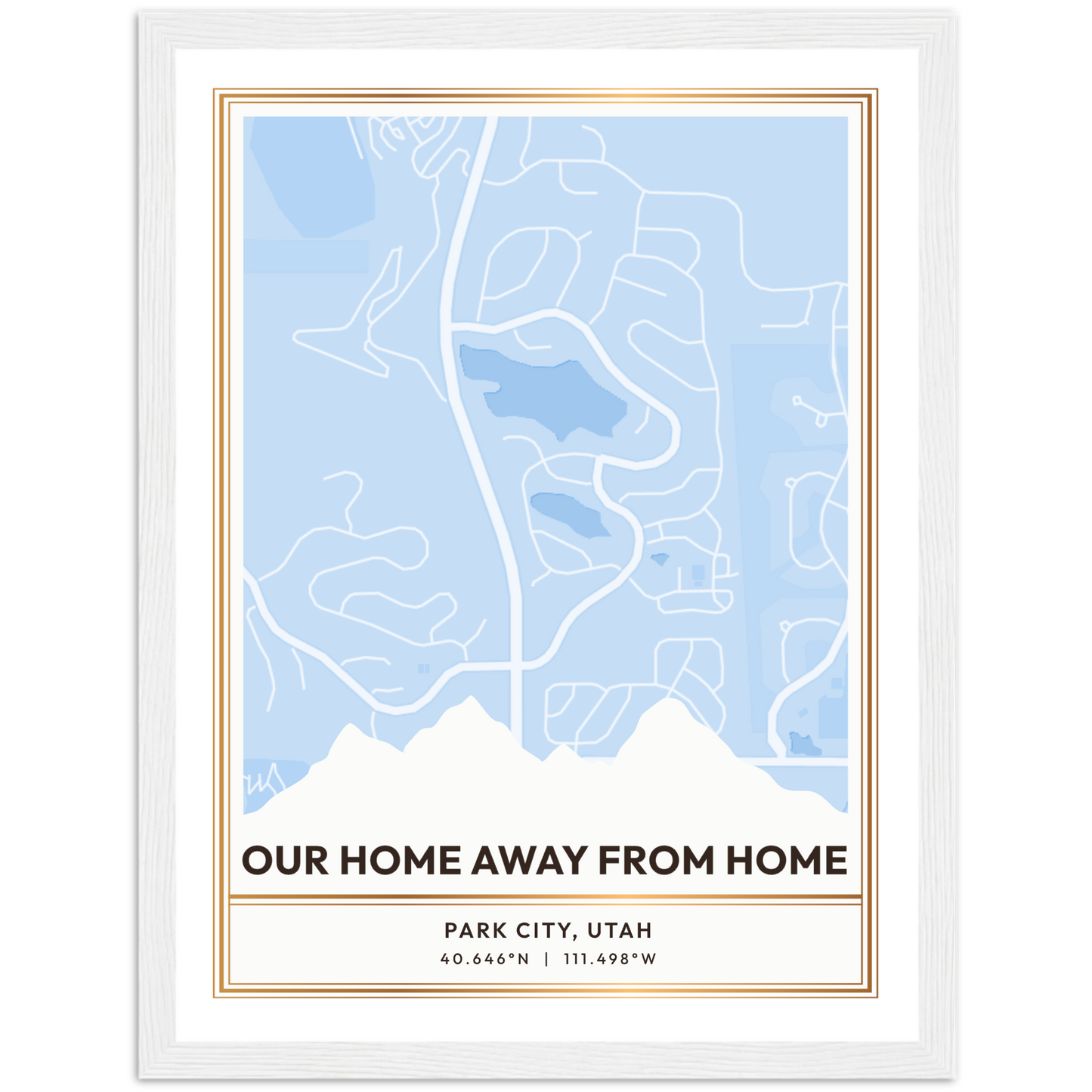 Framed Customizable Sentimental Moment Street Map