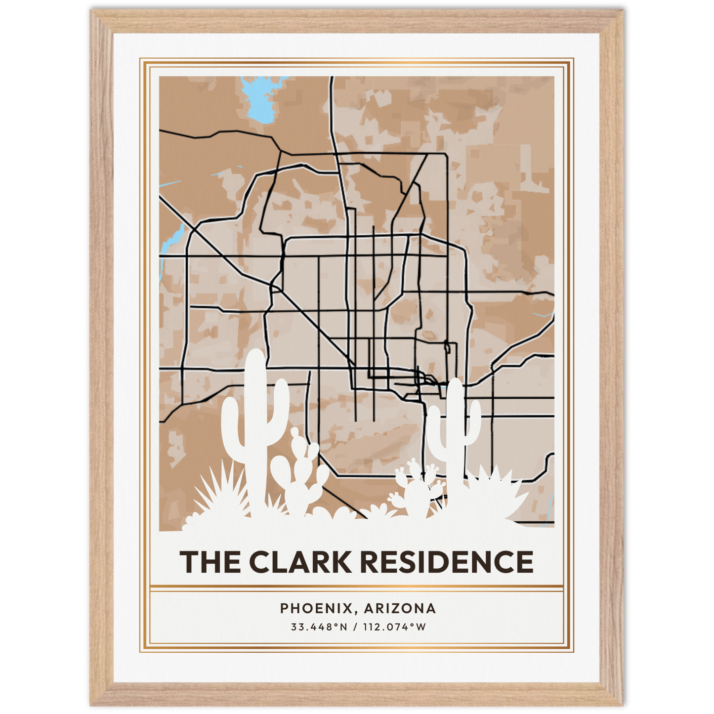 Framed Customizable Sentimental Moment Street Map