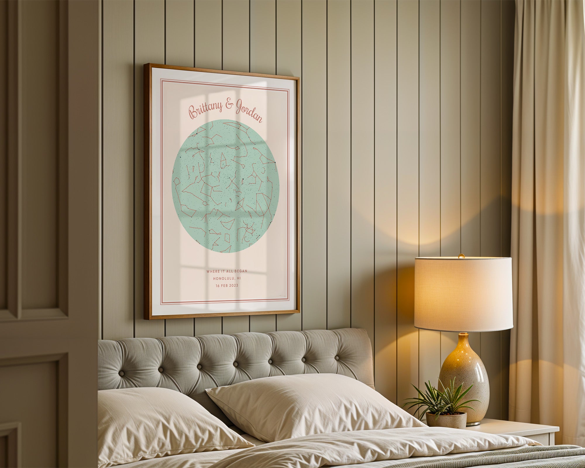 Custom Map Print – Modern Star Map | Personalized Memory Art