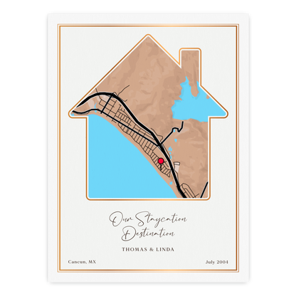 Customizable Sentimental Home Street Map Print