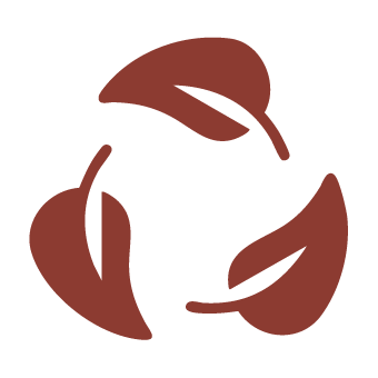 leaf recycle icon symbolizing sustainability