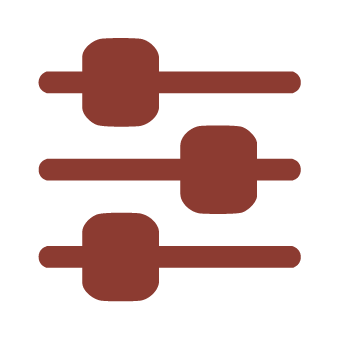 settings slider icon symbolizing personalization and customization