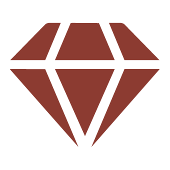 Diamond icon symbolizing high quality materials