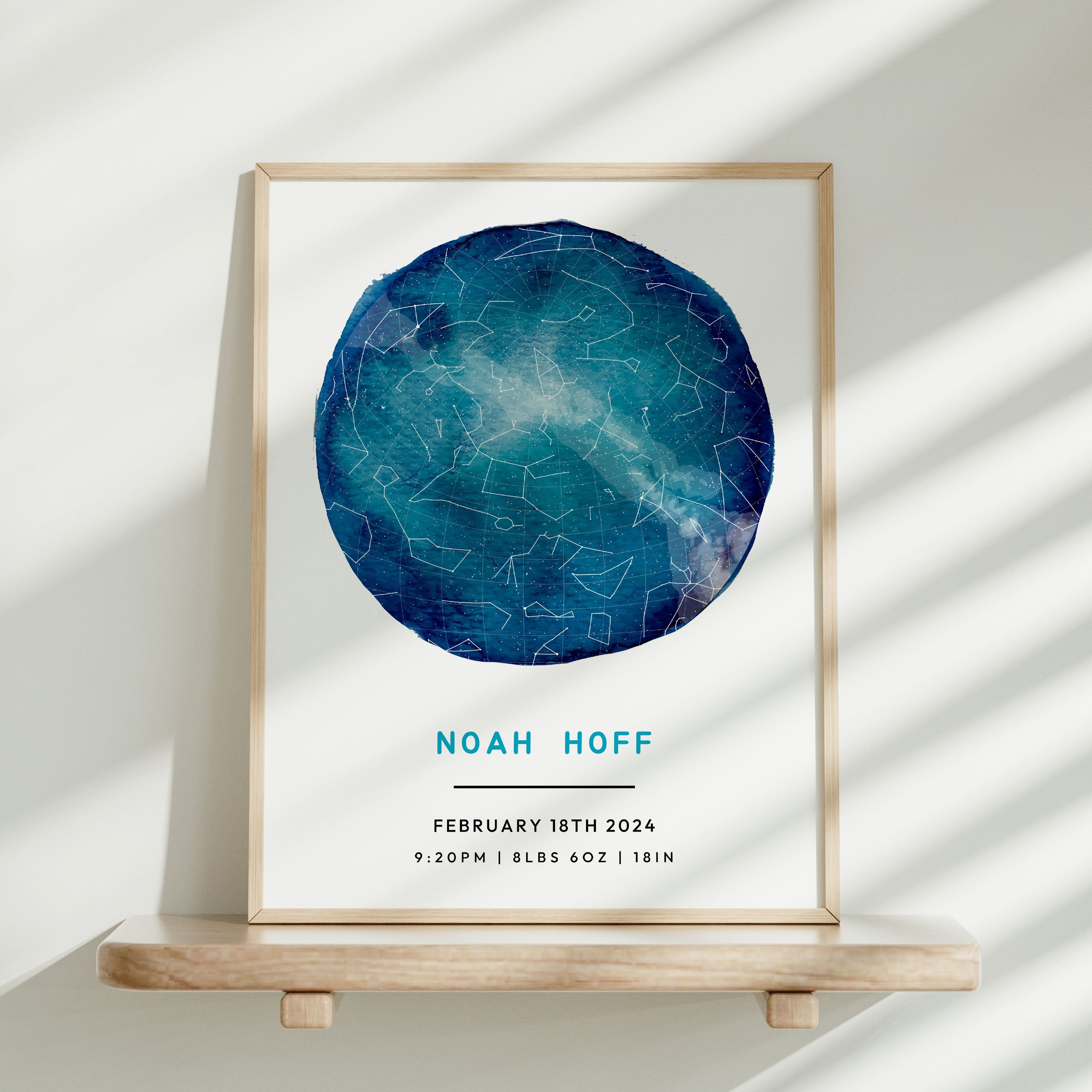 Framed Home Street Map leaning against a wall on a shelf