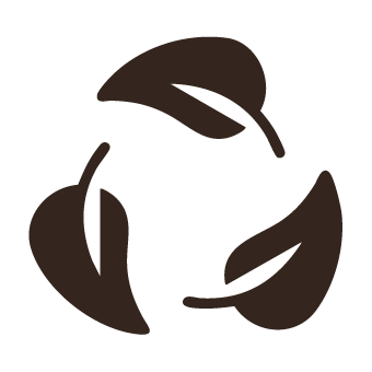 Sustainability Icon leafs forming a circle
